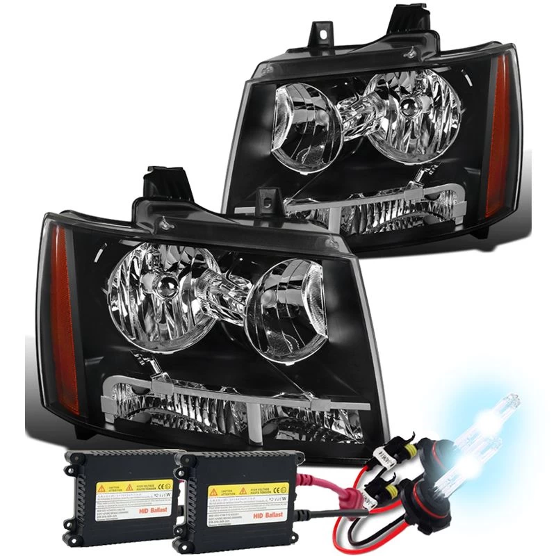 HID Combo 07-14 Chevy Avalanche / Tahoe / Suburban Black Housing Headlights 3 HID Combo 07-14 Chevy Avalanche / Tahoe / Suburban Black Housing Headlights