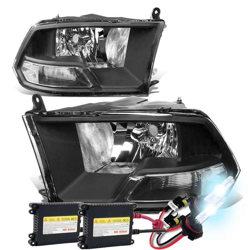 HID Combo 09-2018 Dodge Ram 1500 2500 3500 Euro Crystal Headlights - Black 3 HID Combo 09-2018 Dodge Ram 1500 2500 3500 Euro Crystal Headlights - Black