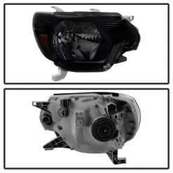 HID Combo 12-15 Toyota Tacoma Pickup Replacement Crystal Headlights - Black Smoked -Professional Auto Parts Store hid xenon 12 15 toyota tacoma pickup replacement crystal headlights black smoked 166