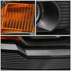 HID Combo 14-15 GMC Sierra OE-Style Projector Headlights - Black Amber -Professional Auto Parts Store hid xenon 14 15 gmc sierra oe style projector headlights black amber 145