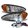 HID Combo 1999-2005 Pontiac Grand AM Replacement OE Style Crystal Headlights - Chrome -Professional Auto Parts Store hid xenon 1999 2005 pontiac grand am replacement oe style crystal headlights chrome 122