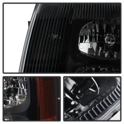 HID Combo 2002 Cadillac Escalade Replacement Crystal Headlights - Black -Professional Auto Parts Store hid xenon 2002 cadillac escalade replacement crystal headlights black 173