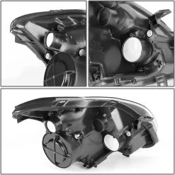 HID Combo 2004-2006 Nissan Maxima Replacement Projector Headlights - Chrome -Professional Auto Parts Store hid xenon 2004 2006 nissan maxima replacement projector headlights chrome 225