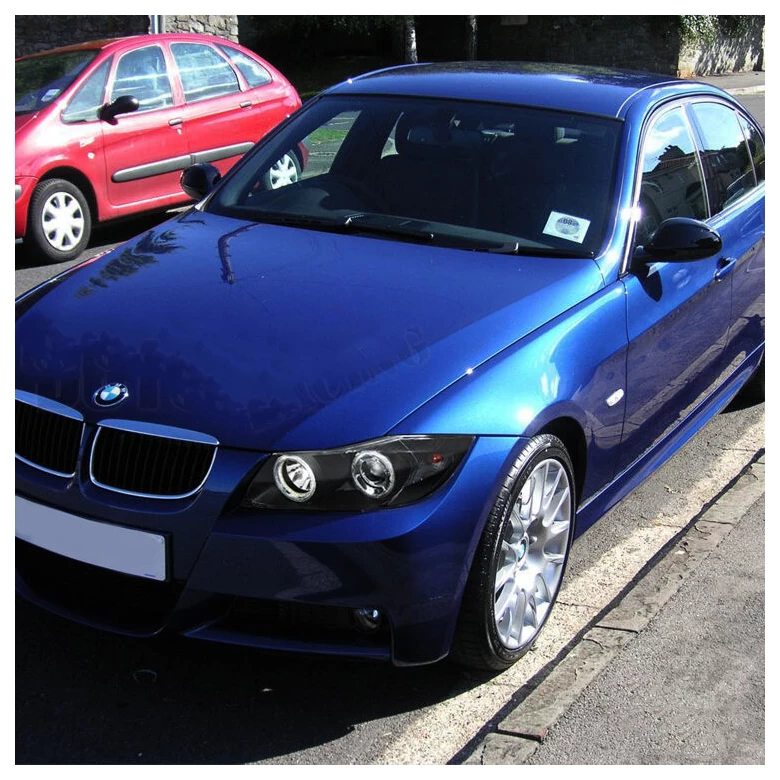 HID Combo 2005-2008 3-Series E90 325i 328i Halo LED DRL Projector Headlights Black 6 HID Combo 2005-2008 3-Series E90 325i 328i Halo LED DRL Projector Headlights Black - Image 4