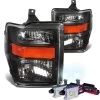 HID Combo 2008-2010 Ford F250 F350 SuperDuty Crystal Replacement Headlights - Black 2 HID Combo 2008-2010 Ford F250 F350 SuperDuty Crystal Replacement Headlights - Black -Professional Auto Parts Store hid xenon 2008 2010 ford f250 f350 superduty crystal replacement headlights black 157