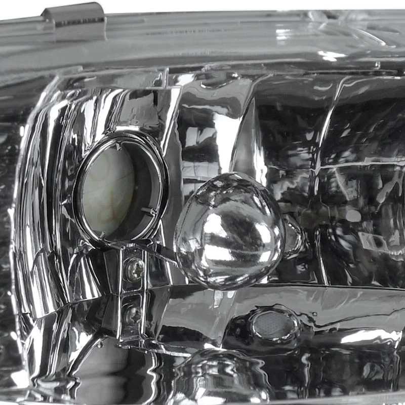 HID Combo 97-04 Dodge Dakota / Durango LED 1-Piece Crystal Headlights - Chrome 4 HID Combo 97-04 Dodge Dakota / Durango LED 1-Piece Crystal Headlights - Chrome - Image 2
