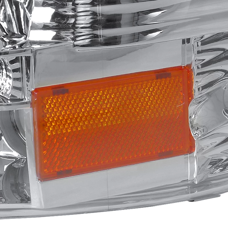 HID Combo 97-04 Dodge Dakota / Durango LED 1-Piece Crystal Headlights - Chrome 6 HID Combo 97-04 Dodge Dakota / Durango LED 1-Piece Crystal Headlights - Chrome - Image 4