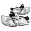 97-05 Chevy Venture / Pontiac Montana Replacement Crystal Headlights - Chrome Clear -Professional Auto Parts Store hid xenon 97 05 chevy venture pontiac montana replacement crystal headlights chrome 89