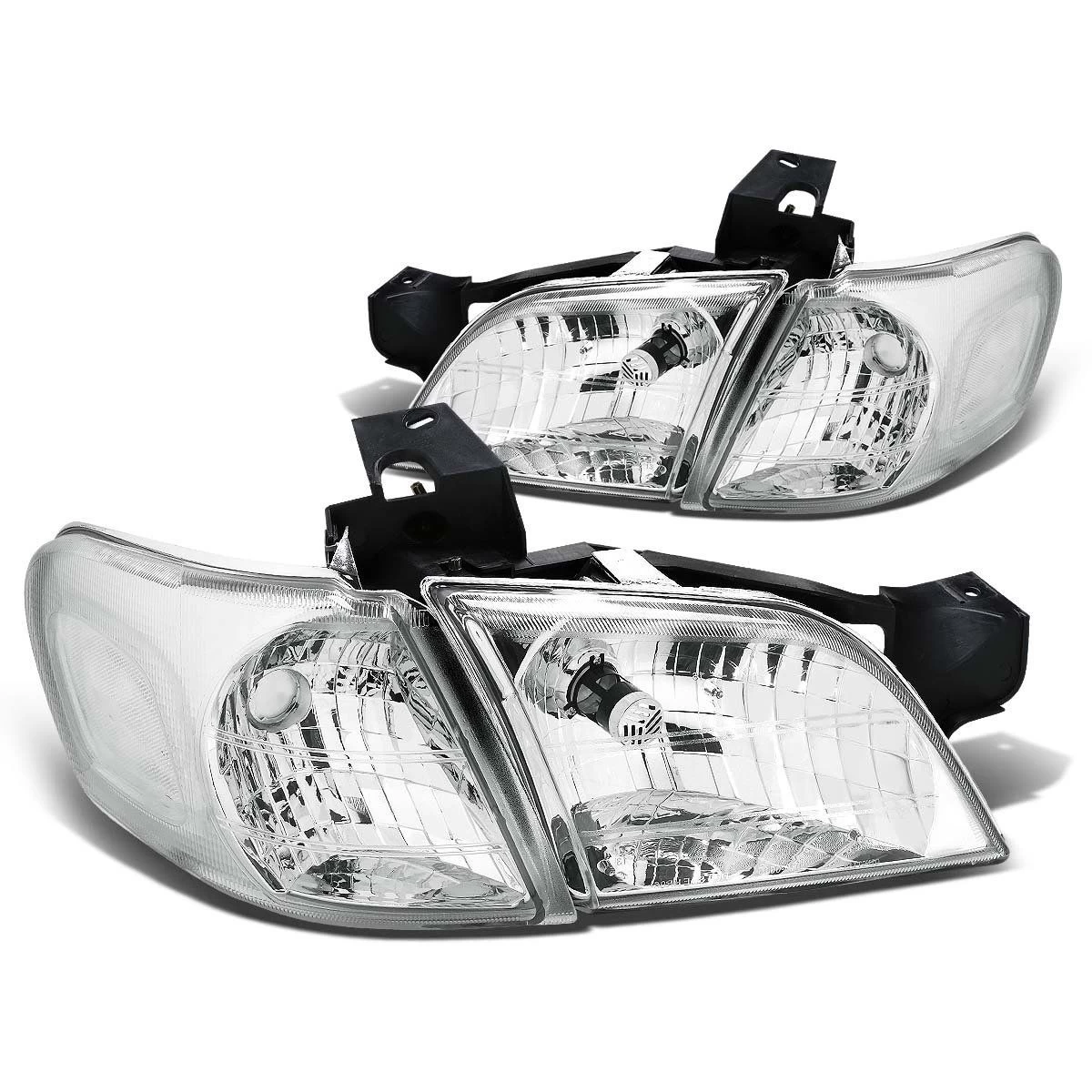 97-05 Chevy Venture / Pontiac Montana Replacement Crystal Headlights - Chrome Clear 3 97-05 Chevy Venture / Pontiac Montana Replacement Crystal Headlights - Chrome Clear