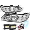 HID Combo 98-02 Honda Accord Euro Style Crystal Headlights - Chrome -Professional Auto Parts Store hid xenon 98 02 honda accord euro style crystal headlights chrome 137