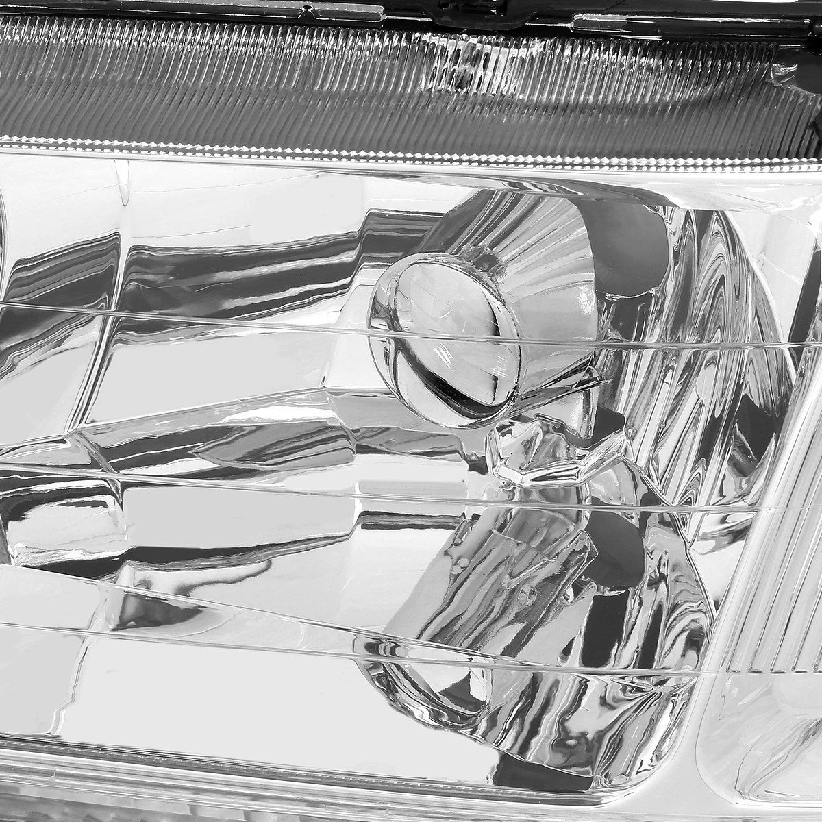 HID Combo 98-02 Honda Accord Euro Style Crystal Headlights - Chrome 4 HID Combo 98-02 Honda Accord Euro Style Crystal Headlights - Chrome - Image 2