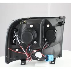 HID Combo 99-04 Ford F250 F350 F450 SuperDuty / Excursion Angel Eye Halo & LED Projector Headlights - Black -Professional Auto Parts Store hid xenon 99 04 ford f250 f350 f450 superduty excursion angel eye halo led projector headlights black 210