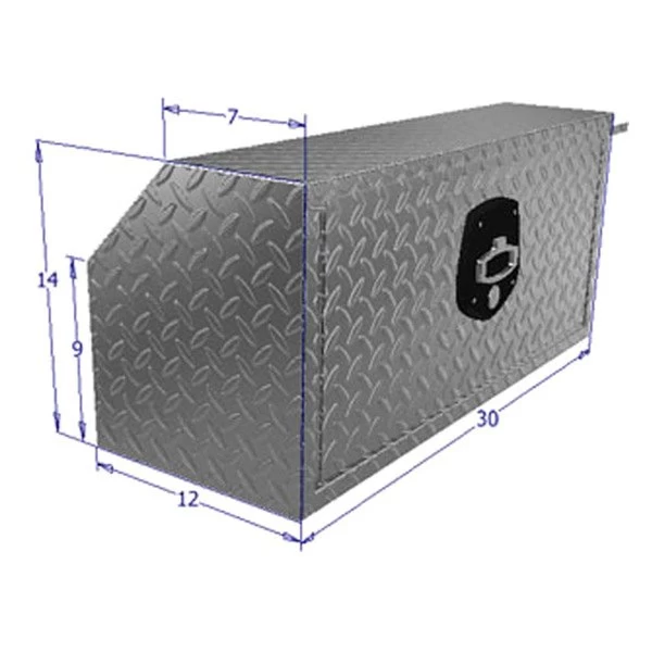 Unique Truck Accessories® HUB141230A - Brute™ HD Standard Single Drop Down Door Underbody Tool Box With Rear Angle 4 Unique Truck Accessories® HUB141230A - Brute™ HD Standard Single Drop Down Door Underbody Tool Box With Rear Angle - Image 2