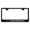 Autogold® - License Plate Frame With Laser Etched Chevrolet Logo -Professional Auto Parts Store lf chv eb 1