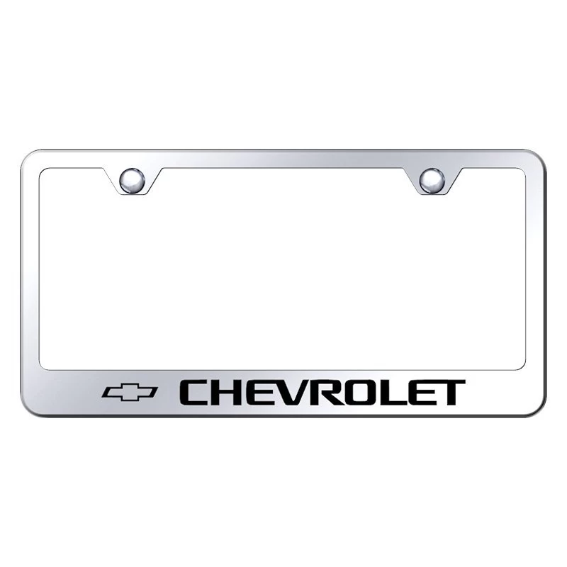 Autogold® - License Plate Frame With Laser Etched Chevrolet Logo 5 Autogold® - License Plate Frame With Laser Etched Chevrolet Logo - Image 3
