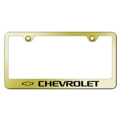 Autogold® - License Plate Frame With Laser Etched Chevrolet Logo 14 Autogold® - License Plate Frame With Laser Etched Chevrolet Logo -Professional Auto Parts Store lf chv eg