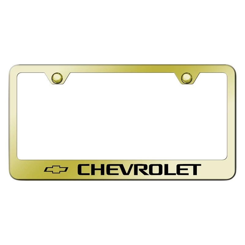 Autogold® - License Plate Frame With Laser Etched Chevrolet Logo 6 Autogold® - License Plate Frame With Laser Etched Chevrolet Logo - Image 4