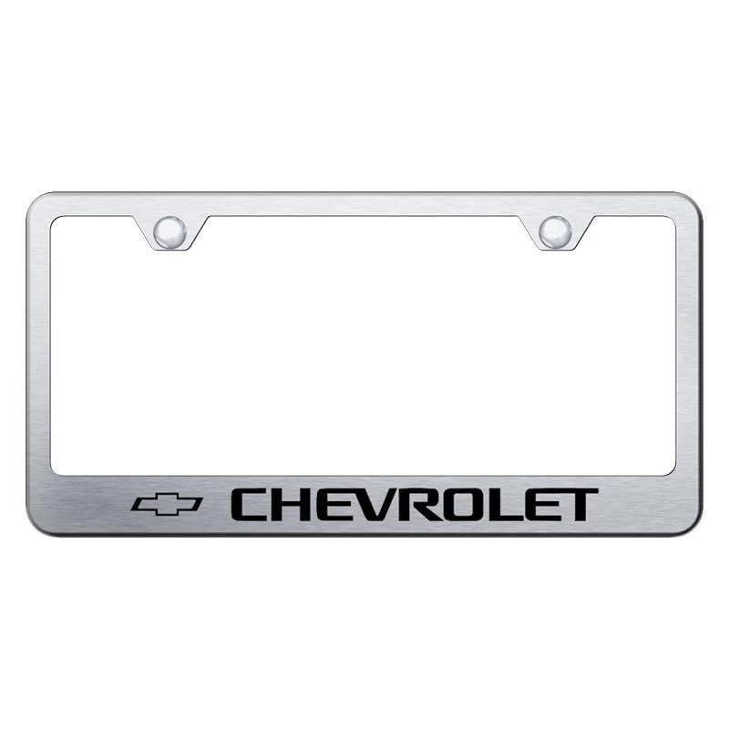 Autogold® - License Plate Frame With Laser Etched Chevrolet Logo 4 Autogold® - License Plate Frame With Laser Etched Chevrolet Logo - Image 2