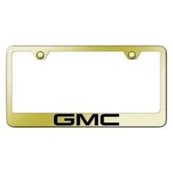 Autogold® - License Plate Frame With Laser Etched GMC Logo -Professional Auto Parts Store lf gmc eg