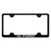 Autogold® - Wide Body License Plate Frame With Laser Etched Ford Logo -Professional Auto Parts Store lfw for eb