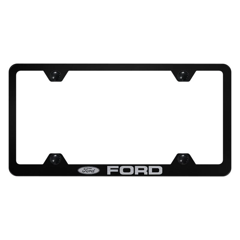 Autogold® - Wide Body License Plate Frame With Laser Etched Ford Logo 3 Autogold® - Wide Body License Plate Frame With Laser Etched Ford Logo