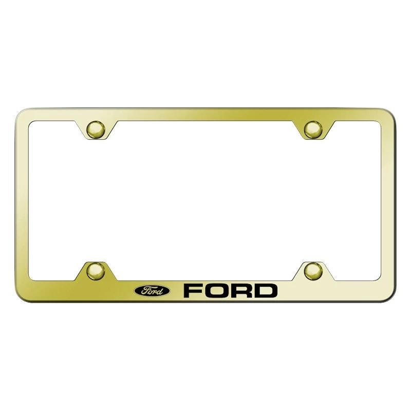 Autogold® - Wide Body License Plate Frame With Laser Etched Ford Logo 6 Autogold® - Wide Body License Plate Frame With Laser Etched Ford Logo - Image 4