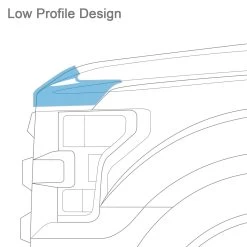 Belmor® - Low Profile Aeroshield II™ Series Smoke Bug Deflector 11 Belmor® - Low Profile Aeroshield II™ Series Smoke Bug Deflector -Professional Auto Parts Store low profile design