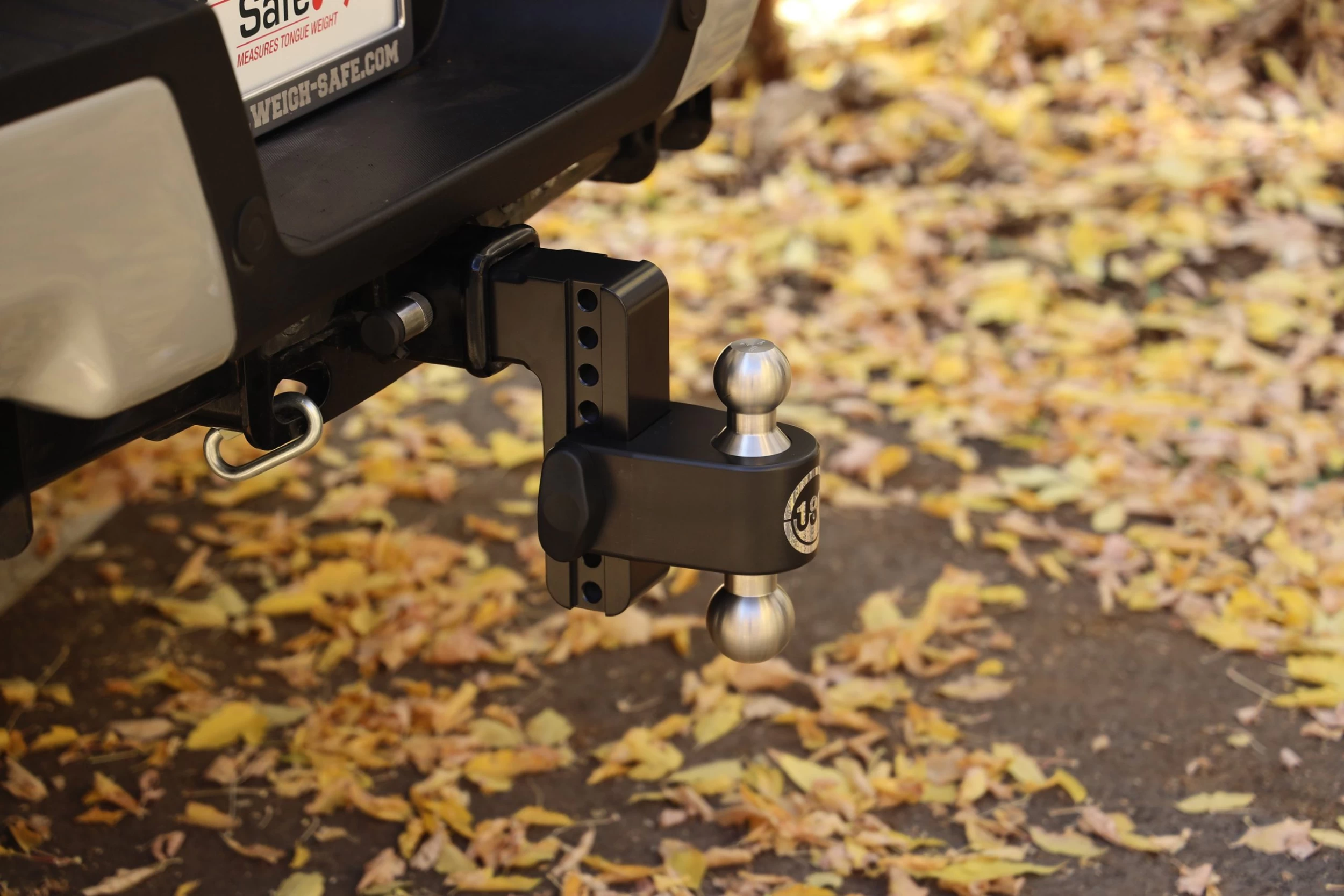 Weigh Safe® LTB6-2.5-KA-CER-BLA - Class 5 180 Hitch Adjustable 6" Drop Cerakote Black With Stainless Steel Balls Dual Ball Mount With Keyed Alike Key Lock And Hitch Pin For 2-1/2" Receivers 4 Weigh Safe® LTB6-2.5-KA-CER-BLA - Class 5 180 Hitch Adjustable 6" Drop Cerakote Black With Stainless Steel Balls Dual Ball Mount With Keyed Alike Key Lock And Hitch Pin For 2-1/2" Receivers - Image 2