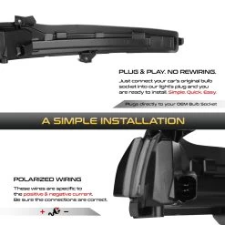 MBenz C E S Class CLS GLC Sequential LED Side Mirror Lights - Smoked -Professional Auto Parts Store mbenz c e s class cls glc sequential led side mirror lights smoked 18