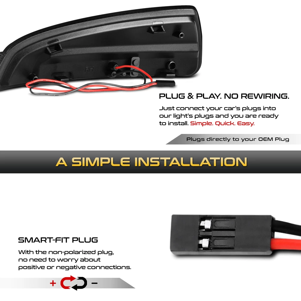 Mbenz C / ML / GL Class Sequential LED Side Mirror Lights - Smoked 7 Mbenz C / ML / GL Class Sequential LED Side Mirror Lights - Smoked - Image 5