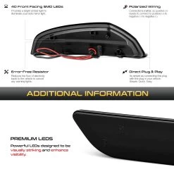 Mbenz C / ML / GL Class Sequential LED Side Mirror Lights - Smoked 15 Mbenz C / ML / GL Class Sequential LED Side Mirror Lights - Smoked -Professional Auto Parts Store mbenz c ml gl class sequential led side mirror lights smoked 25