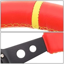 NRG 35Cm 3-inch Deep Dish Spoke Red Leather Grip Steering Wheel W/Yellow Center Mark -Professional Auto Parts Store nrg 35cm 3 inch deep dish spoke red leather grip steering wheel w yellow center mark 31