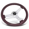 NRG 35Cm Chrome 2-inch Deep Dish 3-Spokes Purple Colored Wood Grip Steering Wheel 2 NRG 35Cm Chrome 2-inch Deep Dish 3-Spokes Purple Colored Wood Grip Steering Wheel -Professional Auto Parts Store nrg 35cm chrome 2 deep dish 3 spokes purple colored wood grip steering wheel 59