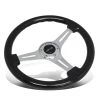 NRG 35Cm Chrome 2-inch Deep Dish Spoke Black Sparkle Flake Wood Grip Steering Wheel -Professional Auto Parts Store nrg 35cm chrome 2 deep dish spoke black sparkle flake wood grip steering wheel 60