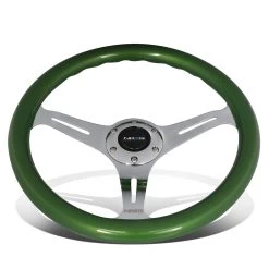 NRG 35Cm Chrome 2-inch Deep Dish Spoke Green Colored Wood Grip Racing Steering Wheel 11 NRG 35Cm Chrome 2-inch Deep Dish Spoke Green Colored Wood Grip Racing Steering Wheel -Professional Auto Parts Store nrg 35cm chrome 2 inch deep dish spoke green colored wood grip racing steering wheel 8