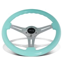 NRG 35Cm Chrome 2-inch Deep Dish Spoke Mint Flost Colored Wood Grip Steering Wheel 11 NRG 35Cm Chrome 2-inch Deep Dish Spoke Mint Flost Colored Wood Grip Steering Wheel -Professional Auto Parts Store nrg 35cm chrome 2 inch deep dish spoke mint flost colored wood grip steering wheel 10