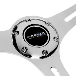 NRG 35Cm Neon Orange Wood Grain Grip Chrome Spoke Steering Wheel W/Horn Button -Professional Auto Parts Store nrg 35cm neon orange wood grain grip chrome spoke steering wheel w horn button 74