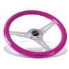 NRG 35Cm Neon Purple Wood Grain Grip Chrome Spoke Steering Wheel W/Horn Button -Professional Auto Parts Store nrg 35cm neon purple wood grain grip chrome spoke steering wheel w horn button 65