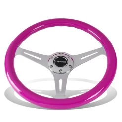 NRG 35Cm Neon Purple Wood Grain Grip Chrome Spoke Steering Wheel W/Horn Button 11 NRG 35Cm Neon Purple Wood Grain Grip Chrome Spoke Steering Wheel W/Horn Button -Professional Auto Parts Store nrg 35cm neon purple wood grain grip chrome spoke steering wheel w horn button 71