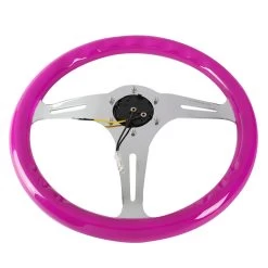 NRG 35Cm Neon Purple Wood Grain Grip Chrome Spoke Steering Wheel W/Horn Button 15 NRG 35Cm Neon Purple Wood Grain Grip Chrome Spoke Steering Wheel W/Horn Button -Professional Auto Parts Store nrg 35cm neon purple wood grain grip chrome spoke steering wheel w horn button 83