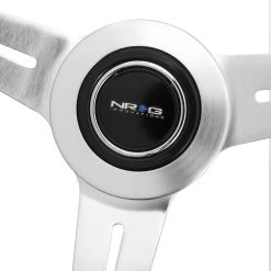 NRG 36Cm Silver Spoke Bumble Bee Leather Grip Steering Wheel W/Dual Center Mark 12 NRG 36Cm Silver Spoke Bumble Bee Leather Grip Steering Wheel W/Dual Center Mark -Professional Auto Parts Store nrg 36cm silver spoke bumble bee leather grip steering wheel w dual center mark 80