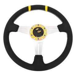 NRG 36Cm Silver Spoke Bumble Bee Leather Grip Steering Wheel W/Dual Center Mark 15 NRG 36Cm Silver Spoke Bumble Bee Leather Grip Steering Wheel W/Dual Center Mark -Professional Auto Parts Store nrg 36cm silver spoke bumble bee leather grip steering wheel w dual center mark 89