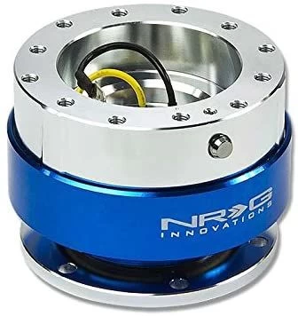 NRG 6-Hole Steering Wheel Blue/Silver Quick Release Hub Adapter Gen 1.0 Srk-100B 3 NRG 6-Hole Steering Wheel Blue/Silver Quick Release Hub Adapter Gen 1.0 Srk-100B