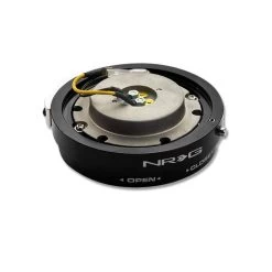 NRG 6-Hole Steering Wheel Thin/Slim Black Quick Release Hub Adapter Srk-400Bk