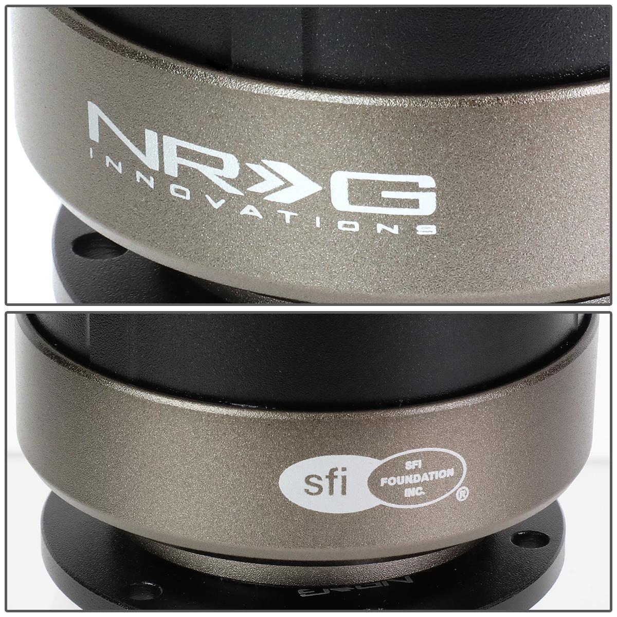 NRG Sfi Aluminum Steering Wheel Quick Release Adapter 2.0 Black/Titanium Ring 6 NRG Sfi Aluminum Steering Wheel Quick Release Adapter 2.0 Black/Titanium Ring - Image 4
