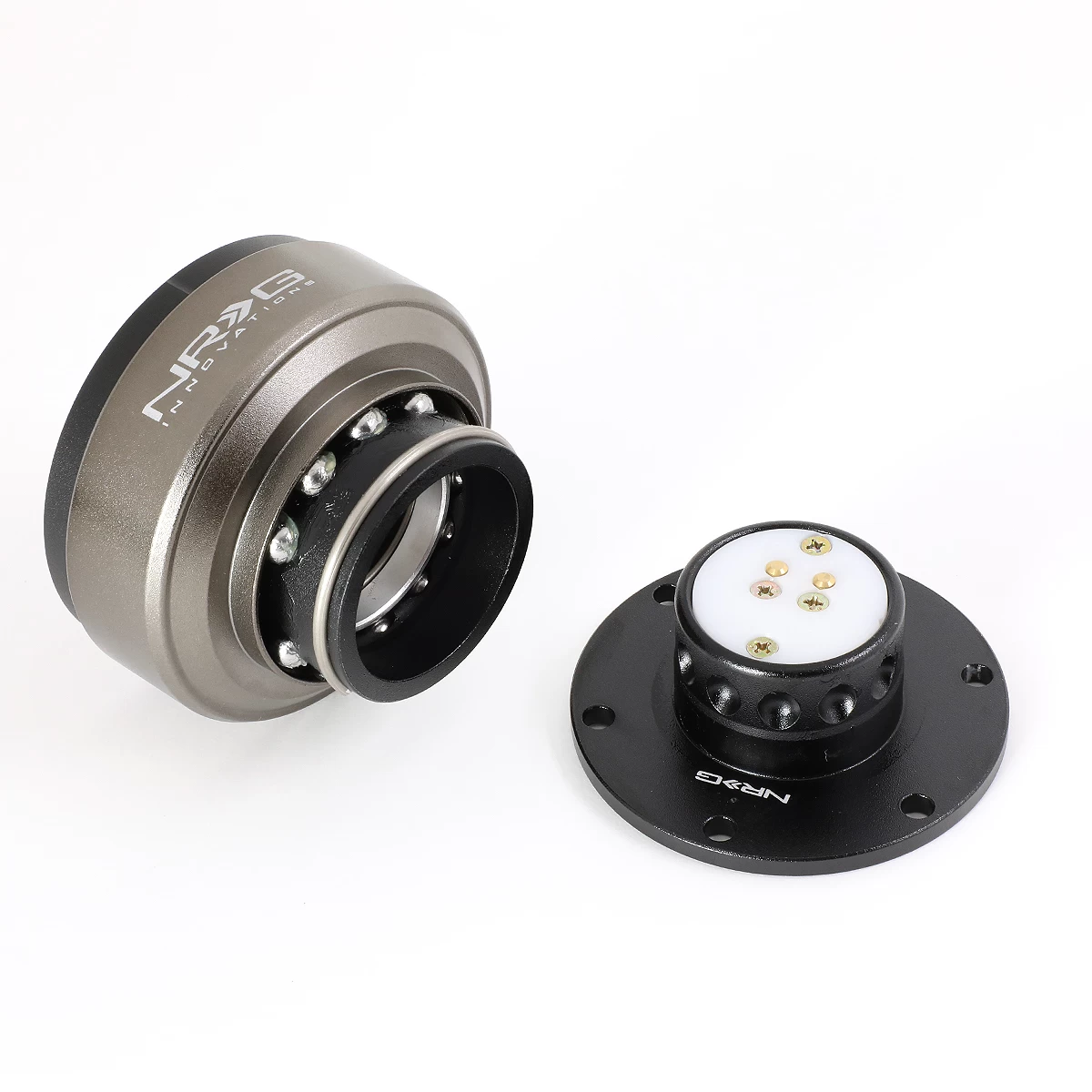 NRG Sfi Aluminum Steering Wheel Quick Release Adapter 2.0 Black/Titanium Ring 10 NRG Sfi Aluminum Steering Wheel Quick Release Adapter 2.0 Black/Titanium Ring - Image 8