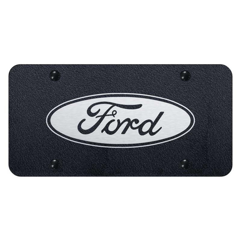 Autogold® PL.FOR.ERB - Rugged Black License Plate With Laser Etched Ford Logo 3 Autogold® PL.FOR.ERB - Rugged Black License Plate With Laser Etched Ford Logo