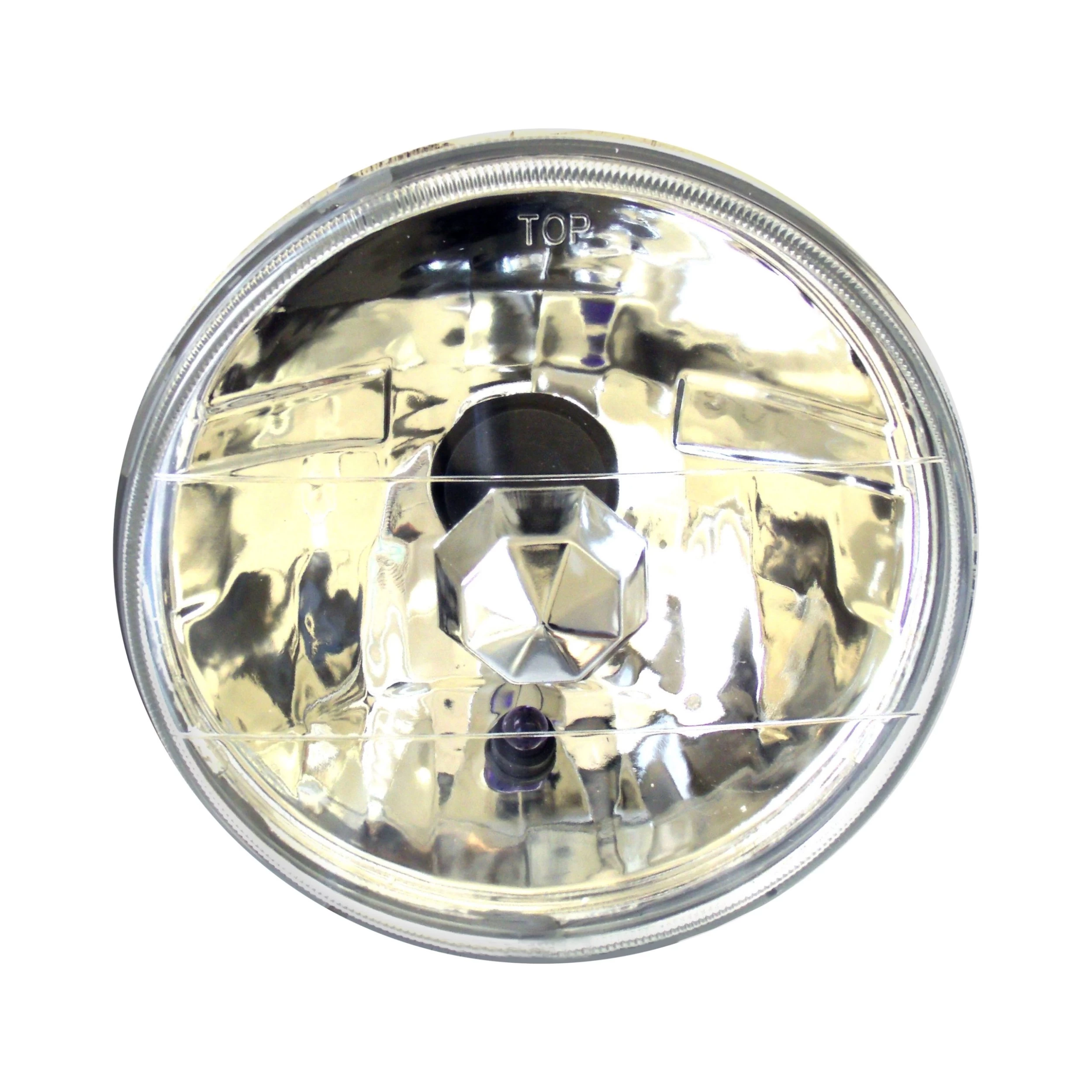 Race Sport® RS-7008 - 7" Round Chrome Diamond Cut Headlights 3 Race Sport® RS-7008 - 7" Round Chrome Diamond Cut Headlights