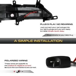 Sequential Amber LED Side Mirror Signal Lights For 2013-2021 LX570 2010-2022 GX460 - Clear Lens -Professional Auto Parts Store sequential amber led side mirror signal lights for 2013 2021 lx570 2010 2022 gx460 clear lens 15