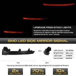 Sequential Amber LED Side Mirror Signal Lights For 2015-2018 Cayenne 958.2 - Smoked Lens 11 Sequential Amber LED Side Mirror Signal Lights For 2015-2018 Cayenne 958.2 - Smoked Lens -Professional Auto Parts Store sequential amber led side mirror signal lights for 2015 2018 cayenne 958 2 smoked lens 11